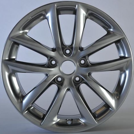 Dark Painted Hyper Silver Wheel Finish Example